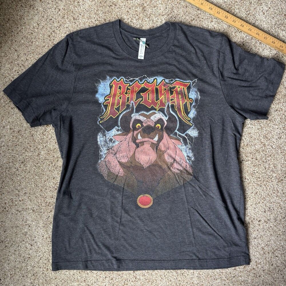 Disney Beast Beauty and The Beast Women’s Tee Size Xl Funny T Shirt Short Sleeve